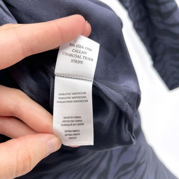 Rails Charcoal Callan Tiger Stipe Belted Jumpsuit - Picture 10 of 10